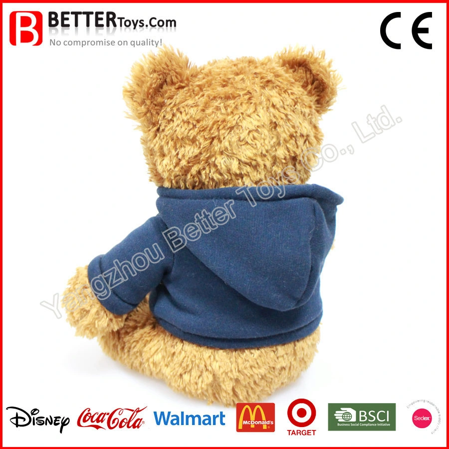 Logo personnalisé Peluche Animal en peluche Teddy Bear dans un sweat à capuche Usine directe Chine