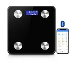 Échelle de la salle de bains CE RoHS Échelle de graisse corporelle IMC mesure Bluetooth Smart corps électroniques ménagers échelle Option de couleur différente