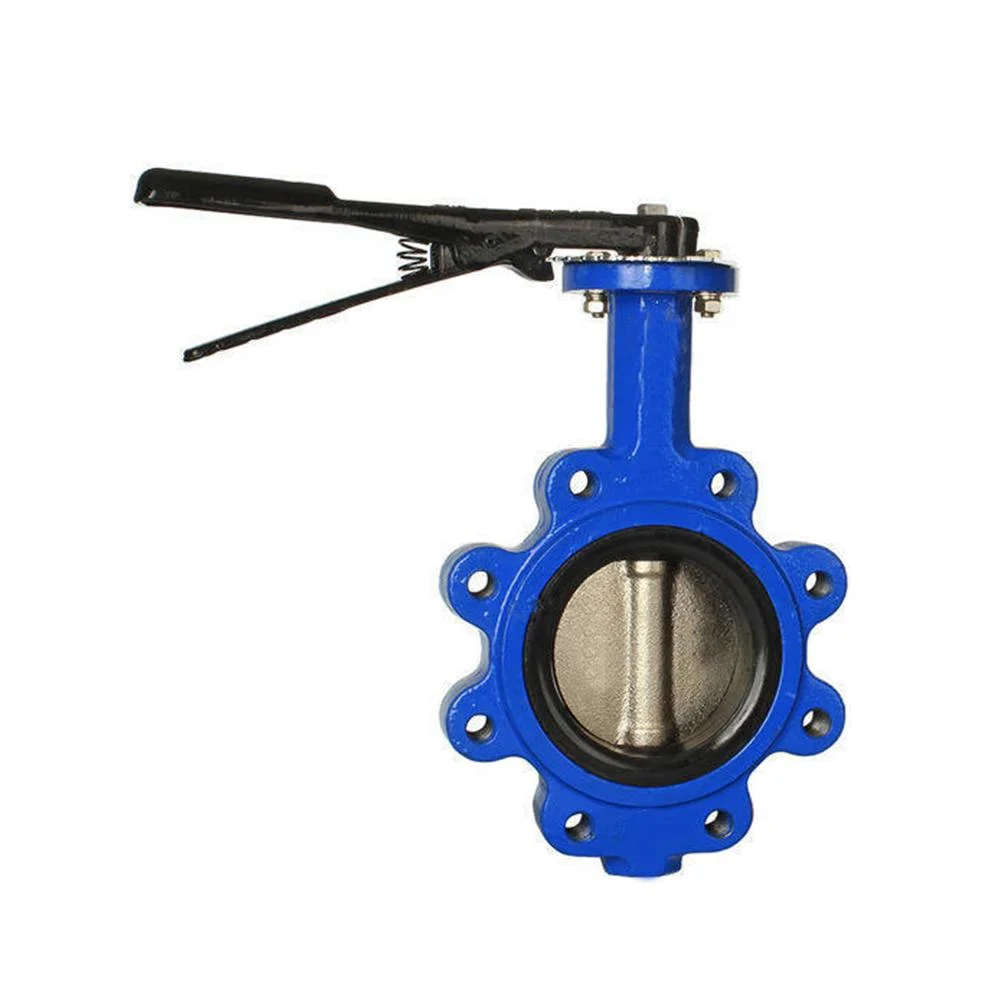 Double Flange Type Butterfly Valve Pn10 Pn16 Ductile Iron Body Ductile Iron Nickel Plate Disc Stainless Steel410 Shaft