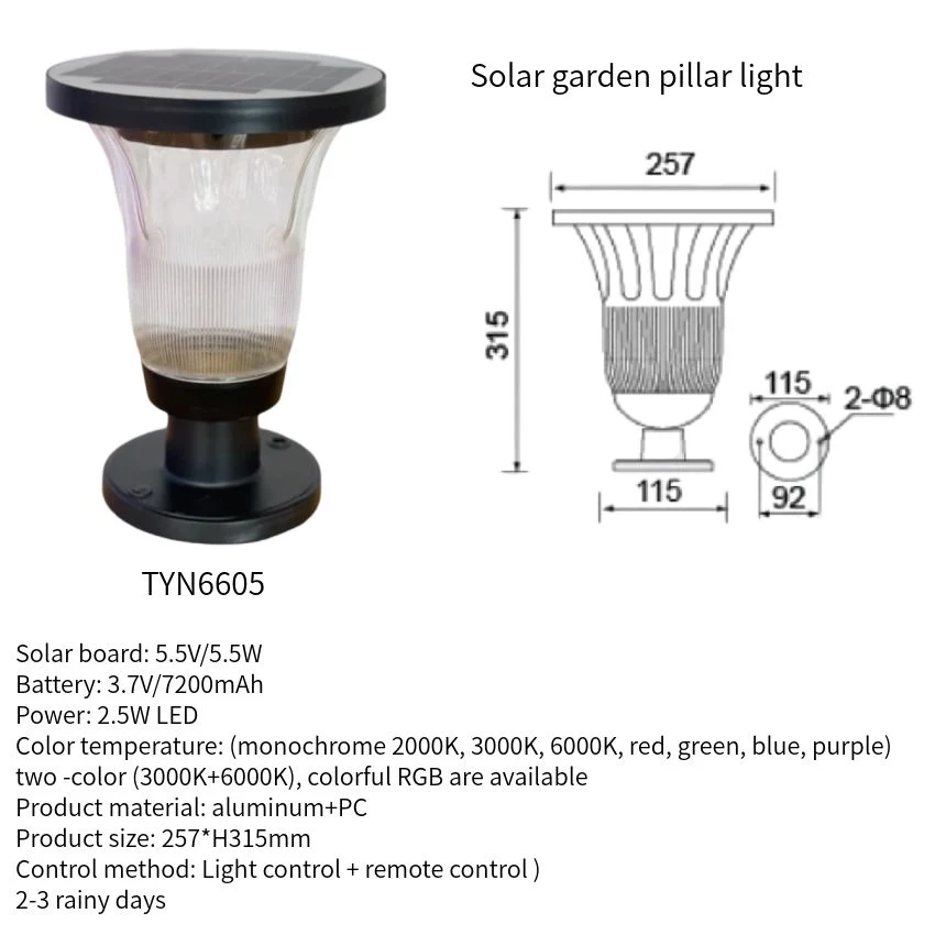 LED Outdoor Light Solar Garden Energy Lamp Automatic Recharge Low Voltage Landscape Lighting