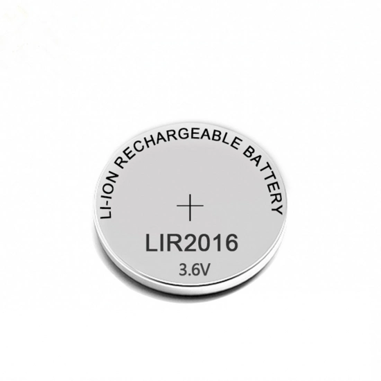 Tcbest OEM Accepted 3.6V 3.7V Rechargeable Lithium Ion Battery Coin Button Cell Battery Lir2016 2016 Lir2032