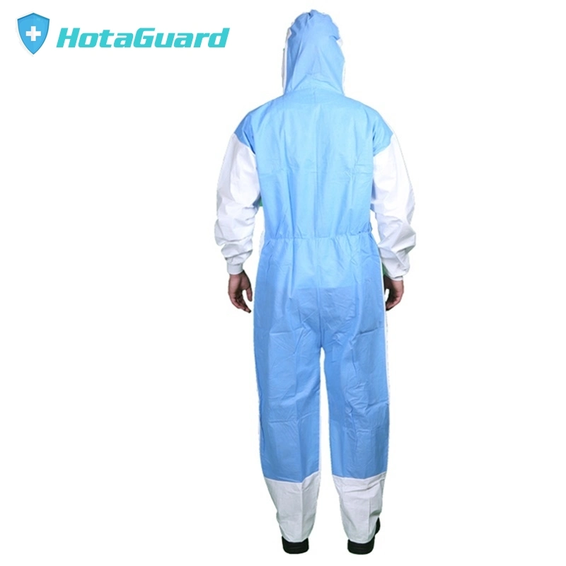 Disposable Sf Coverall Safety Clothing for Chemical Hazmat Suit Asbestos Industry Overalls Suits for Men