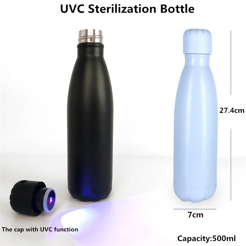 17oz Ultraviolet Sterilization Drinking Travel Sport Water Vacuum Bottle