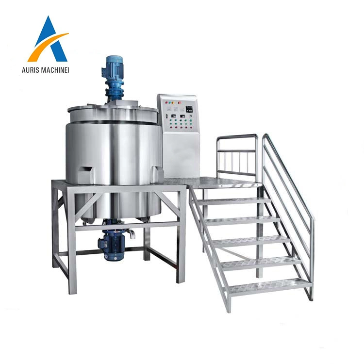 Small-Soap-Production-Line Oil Soda Mixer Vacuum Emulsifying Mixer Bath Soap Making Machine Liquid Homogenizer Mixer Machine