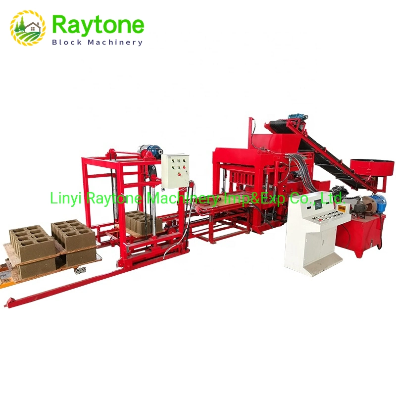 Qt4-18 Automatic Concrete Cement Hollow Block Machine Paver Brick Making Machine