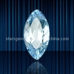 Marquesa de alta calidad de la luz de forma Aqua Cubic Zirconia