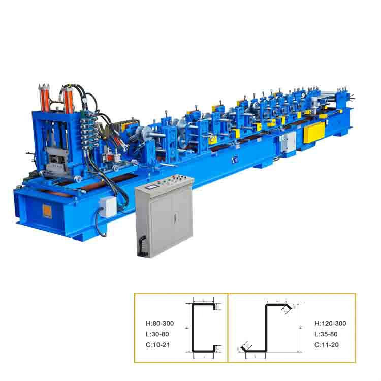 Cz Pfette Roll Formmaschine mit Servo Motor Power und Getriebe