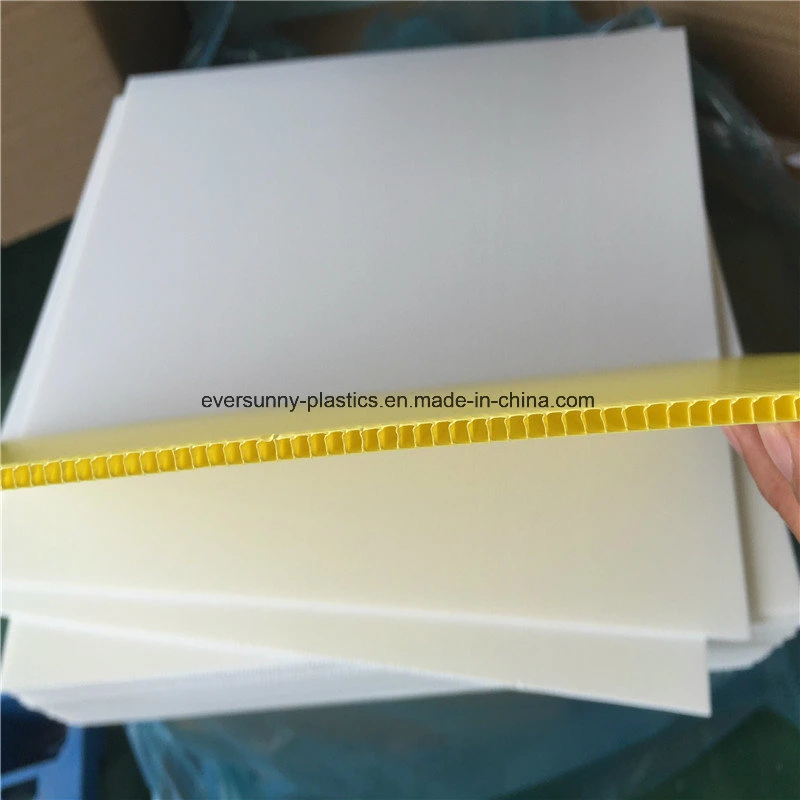 White, Black, Yellow Coroplast Corrugated Plastic Sheets PP Hollow Sheet