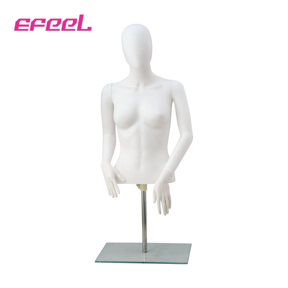 Headless/ with Head Poseable Nude Plastic Female Woman Upper Body Mannequins