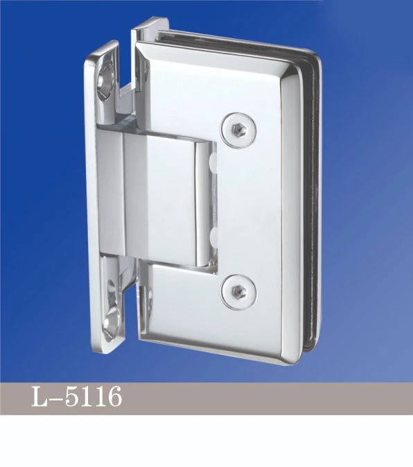 Solid Brass Bathroom Shower Glass Accesorries Manufacturer Heavy Duty Adjustable Shower Hinges Wall Mount for Glass Shower Door