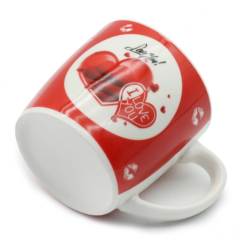 Customized Design Ceramic Coffee Cups Porcelain Valentine Mug