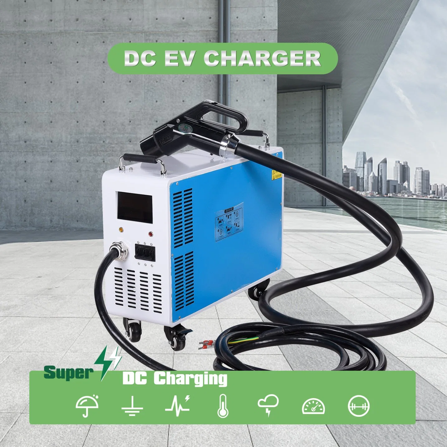 Portable EV Charger CCS Ocpp 20kw 30kw 40kw Gbt Electric Car Charging Station Chademo Mobile DC Fast Charger