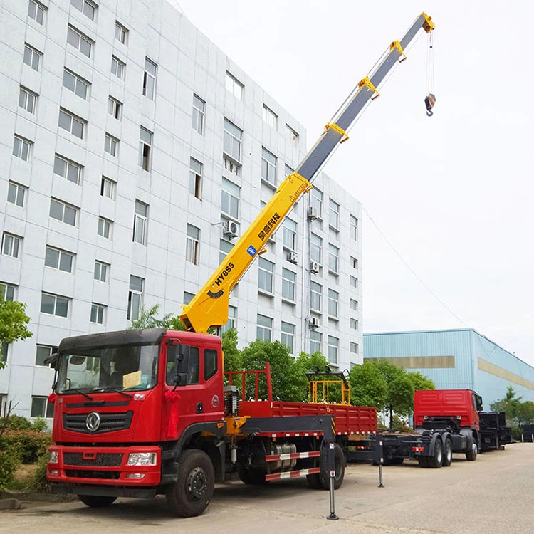 8 Ton Lorry Truck Crane Telescopic Boom Crane Mounted Truck Mobile Crane for Sale