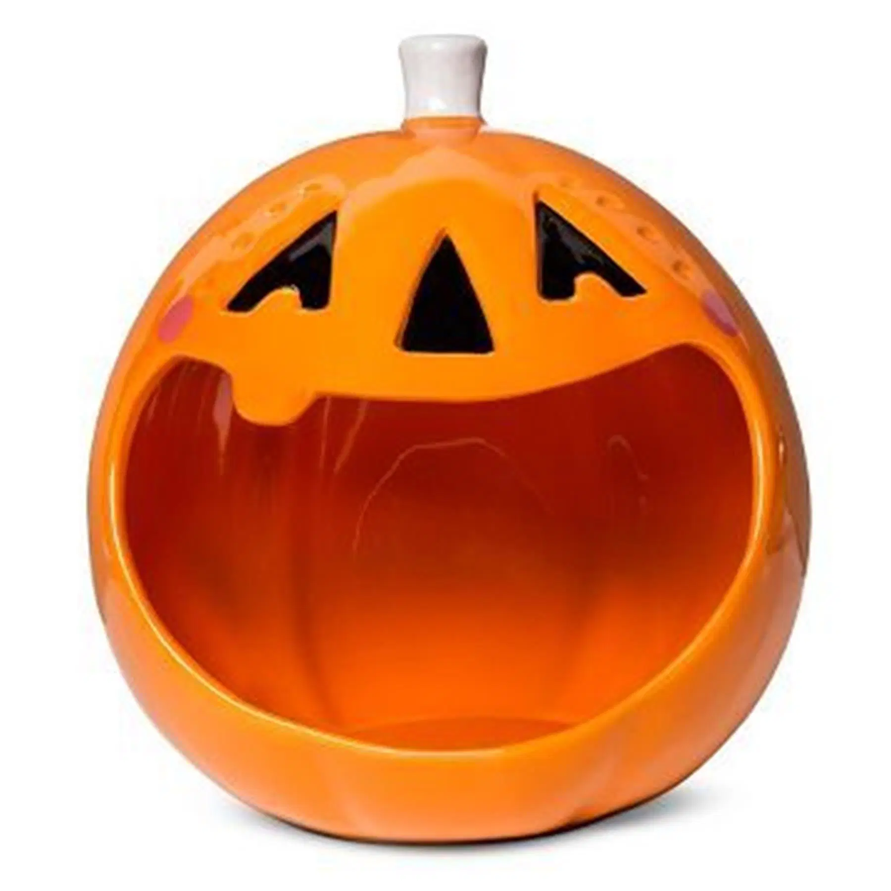 Halloween Novelty Design Best Selling Cute Pumpkin Ceramic Candy Canister