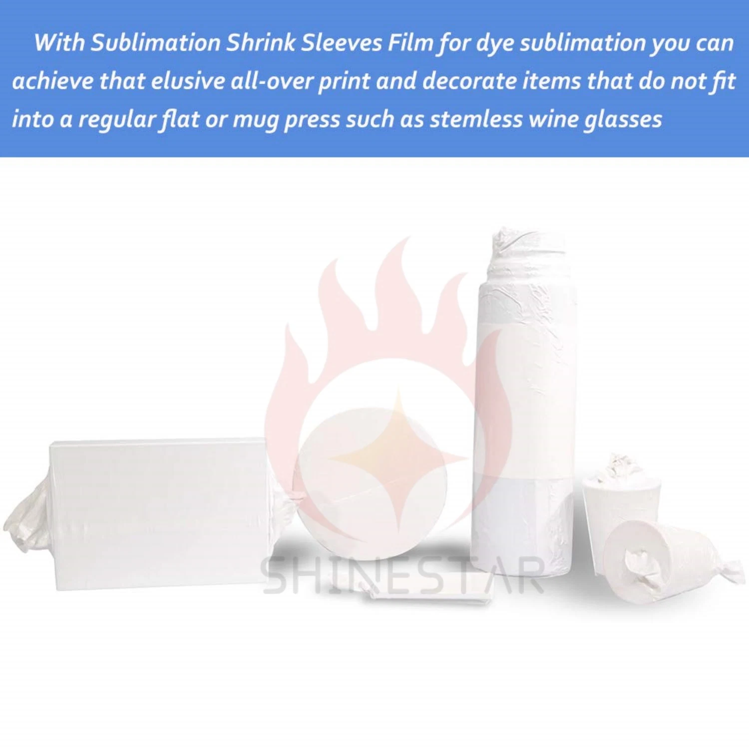 Sublimation Shrink Wrap Sleeves Heat Transfer Shrink Film Bags