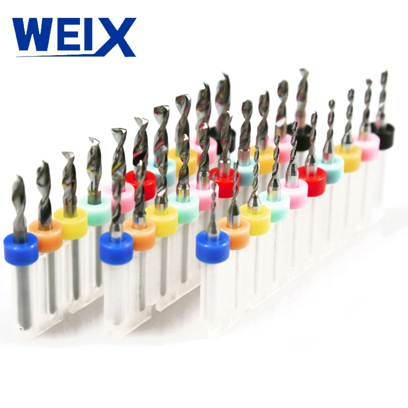 Weix 10PCS/Set 0.1mm-2.25mm Hard Alloy PCB Print Circuit Board Carbide Micro Drill Bits