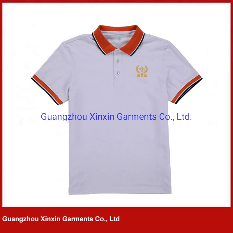 Los Hombres camiseta Polo bordado personalizado (P471)