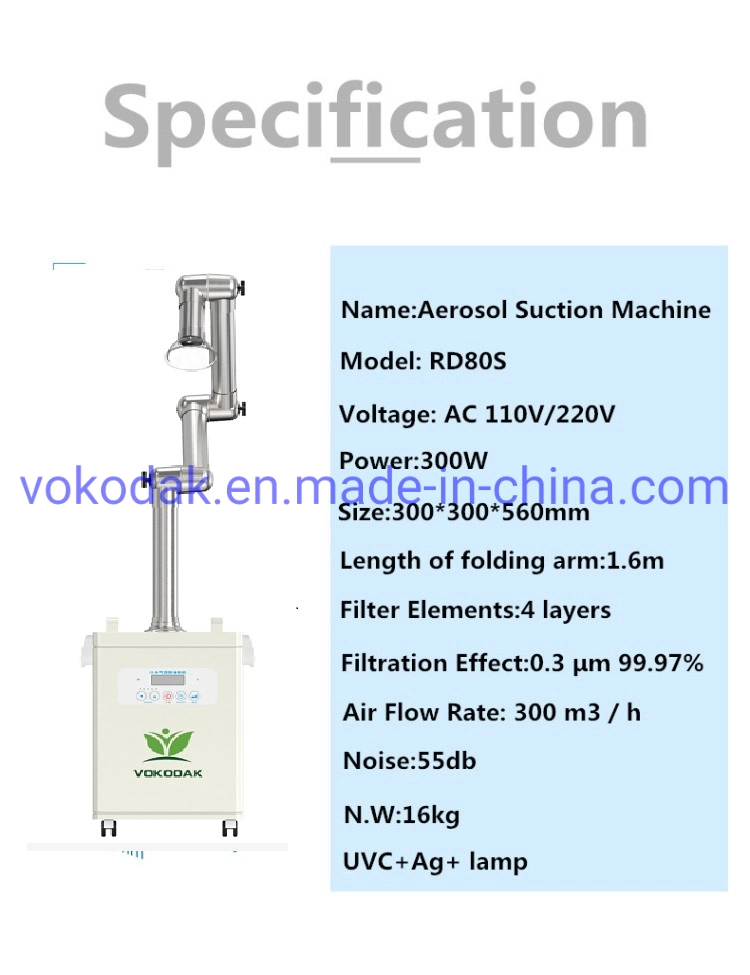 Medical New Dental Aerosol Suction Machine Extraoral Suction Machine