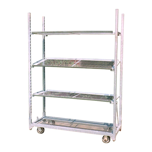 China Fabricante de servicio pesado Danish Horticultural Trolley con DIP caliente Acero galvanizado para invernaderos