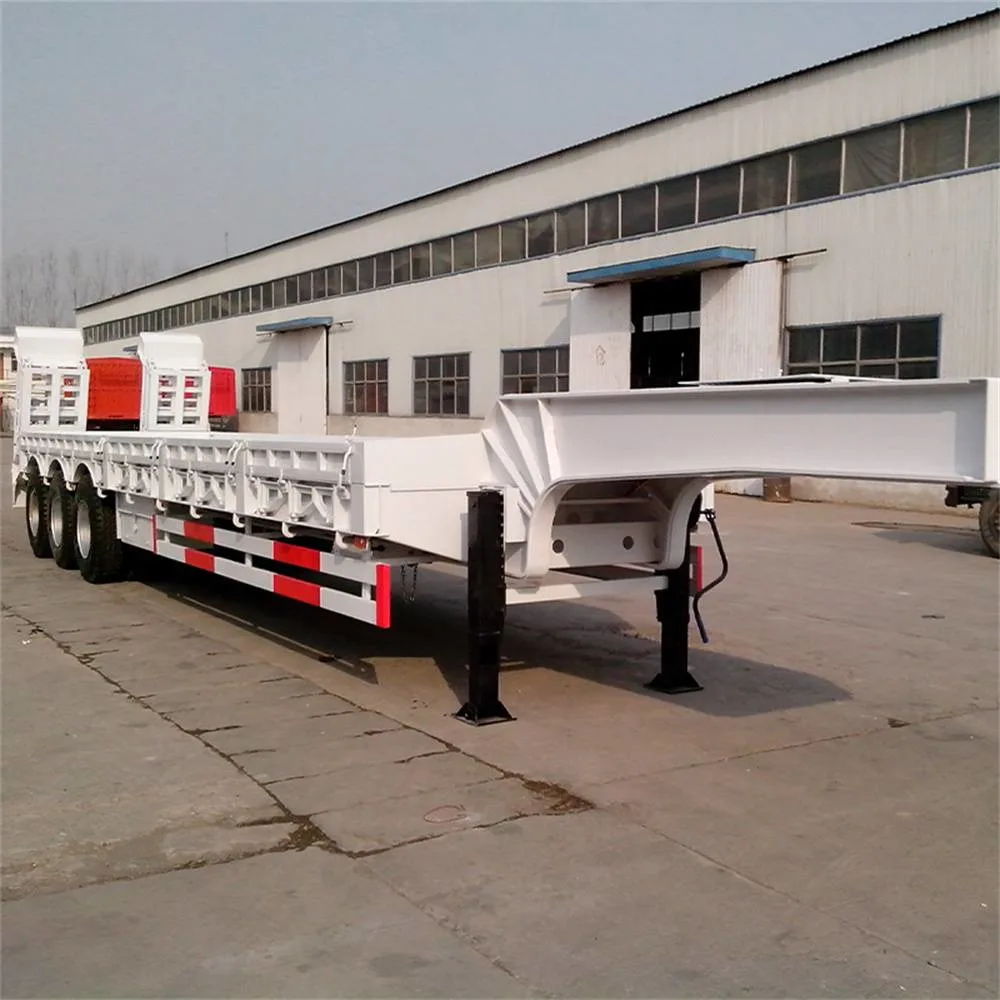 Factory Direct Heavy Duty Lowbed Semi Trailer 2/3/4 Axle Low Loader Lowboy Truck Trailer