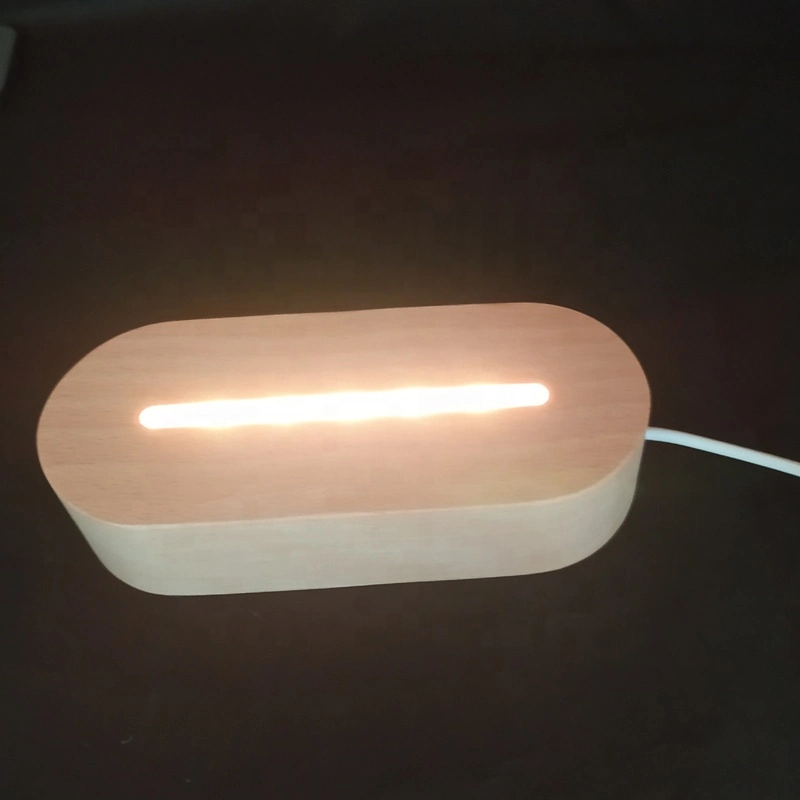 3D Dekoration Holzlampe LED Leuchtsockel 3D Acryl Display Steh