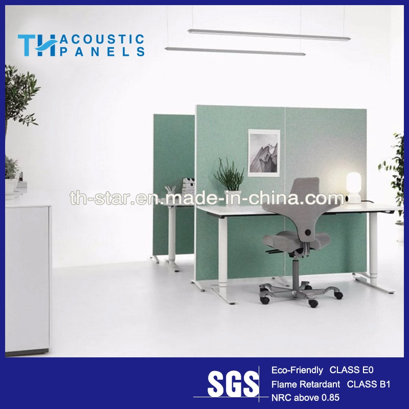 Recycle 100% Polyester Acoustic Fire Retardant Panels Office Desk Partition Screen