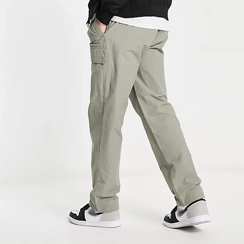 Custom Straight Fit Einfarbig gewobene Cargo Pockets Herren Track Pants mit Gürtelbund