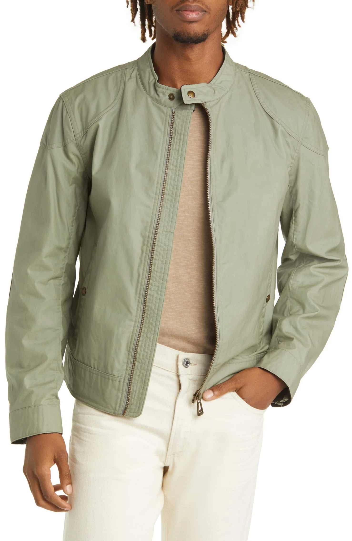 Custom New Fashion Jacket Biker Jackets Polyester Fabric Zipper Closure Jackets Spring Clothing