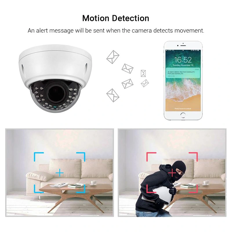 3MP 180/360 Panoramic HD Fisheye Camera Home Security IP Camera