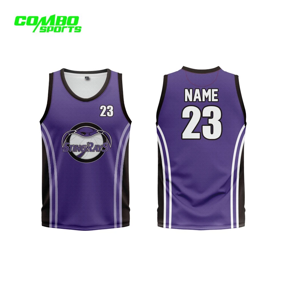 Uniforme personalizado de esportes, camisa de treinamento para partida de basquete.