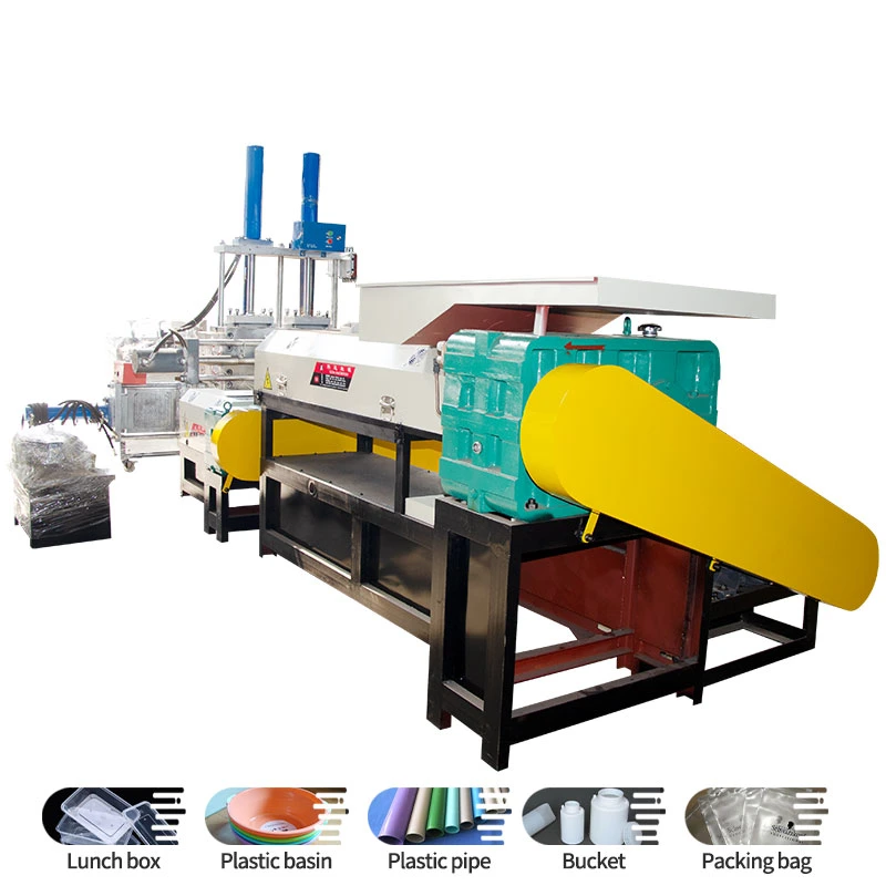 Factory Directly Plastic Granule Crusher Cutter Extruder Plastic Recycling Machine for Sale