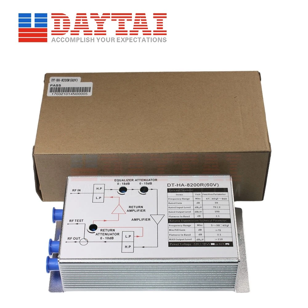 Indoor FTTB CATV Home Booster Trunk CATV Amplifier House RF Booster 60V Return Path House CATV Amplifier