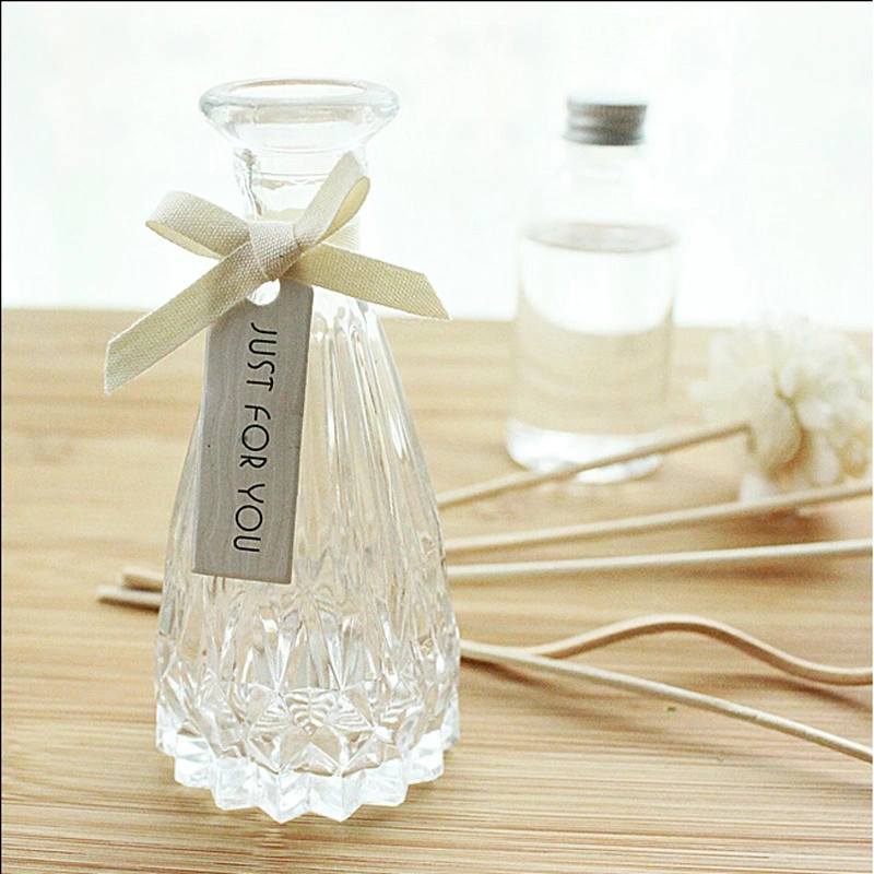 Popularly 100ml Glassware Vase Reed Diffuser Gift Sets with Home Decoration