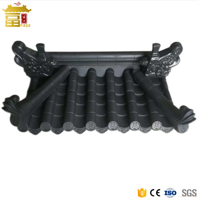 Chinese Traditional Resin Plastic Antique Roof Tile