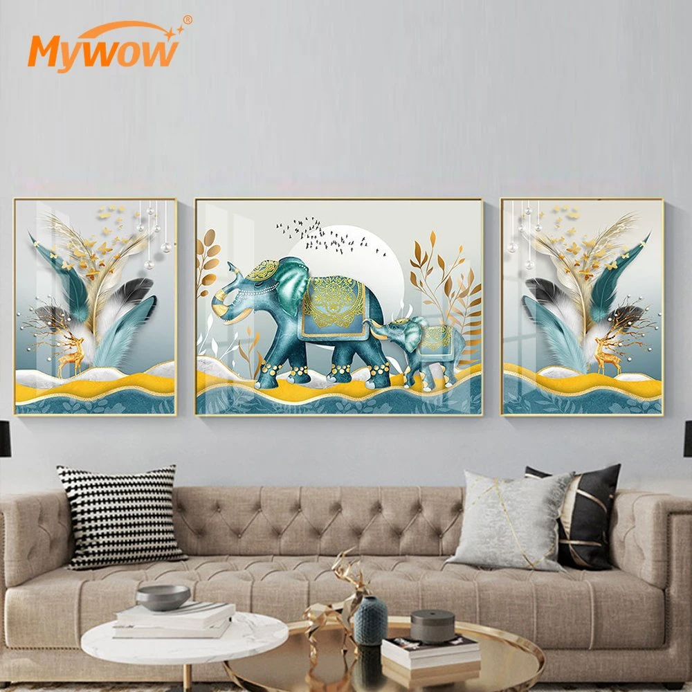 New Modern Design Animal Picture Aerwork Oil Painting for Interior Decoration