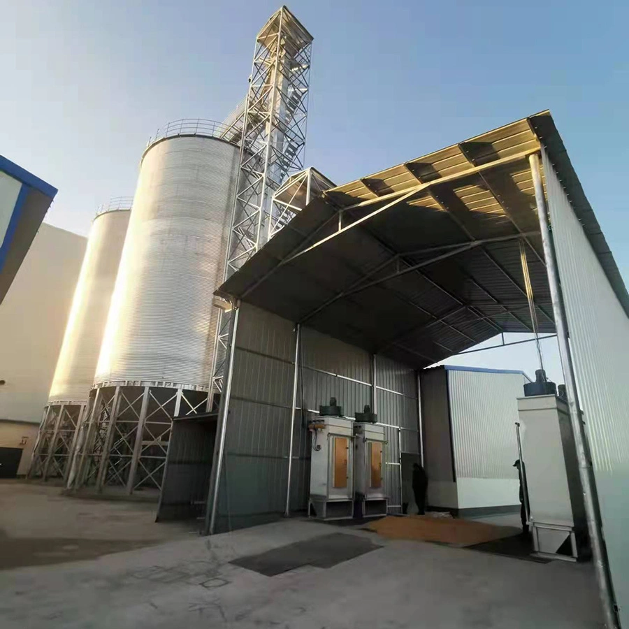 Equipo de la fábrica de aves de corral 100-10000 Ton Hopper Bottofed Silos de acero con Secador de grano