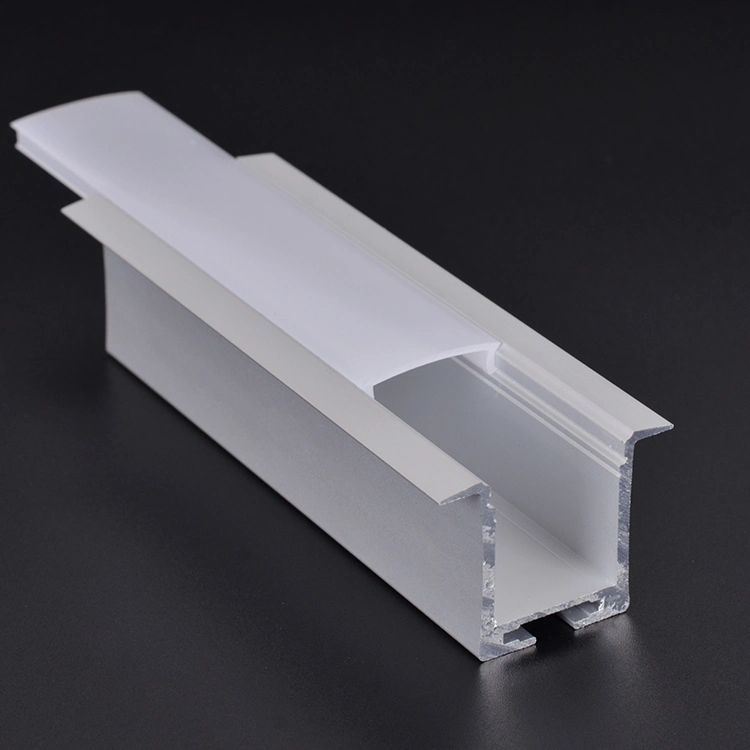 Square Shaped Aluminium Extrusion Profiles for Commercial Light Recessed LED Aluminum Profile for Light Bar