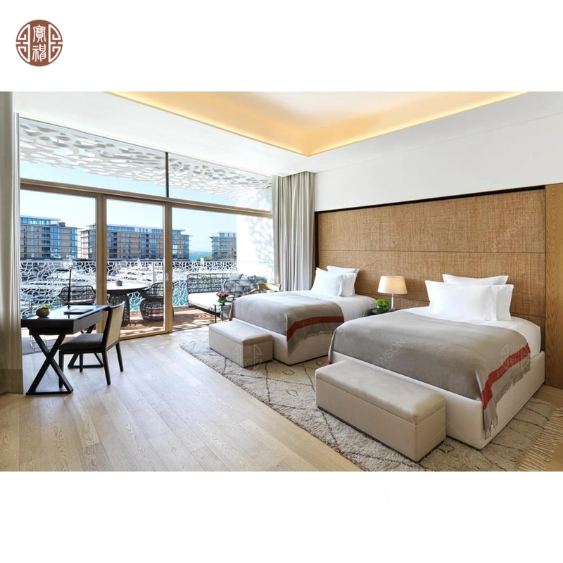 Rattan Apartment Schlafzimmer Möbel Sets mit Gartenmöbeln für Hotel