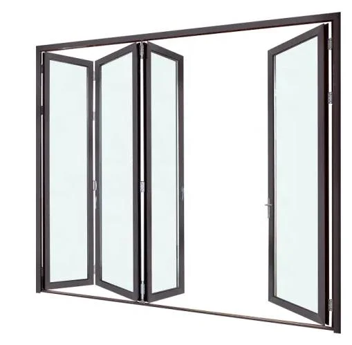 Hot sale Double verre aluminium accordéon portes de patio repliables Low-E