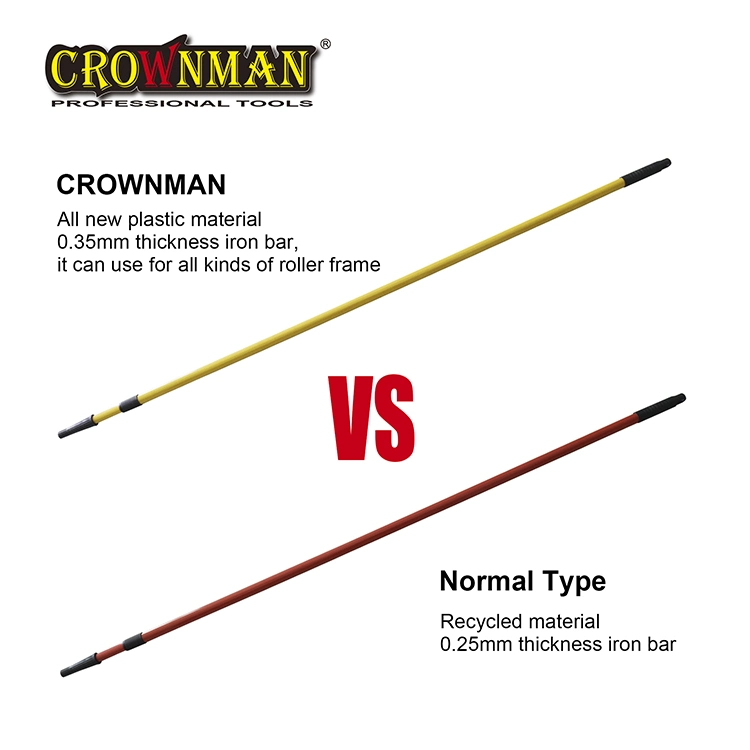 Crownman Painting Tools, 2m Iron Extension Rod for Roller Frame