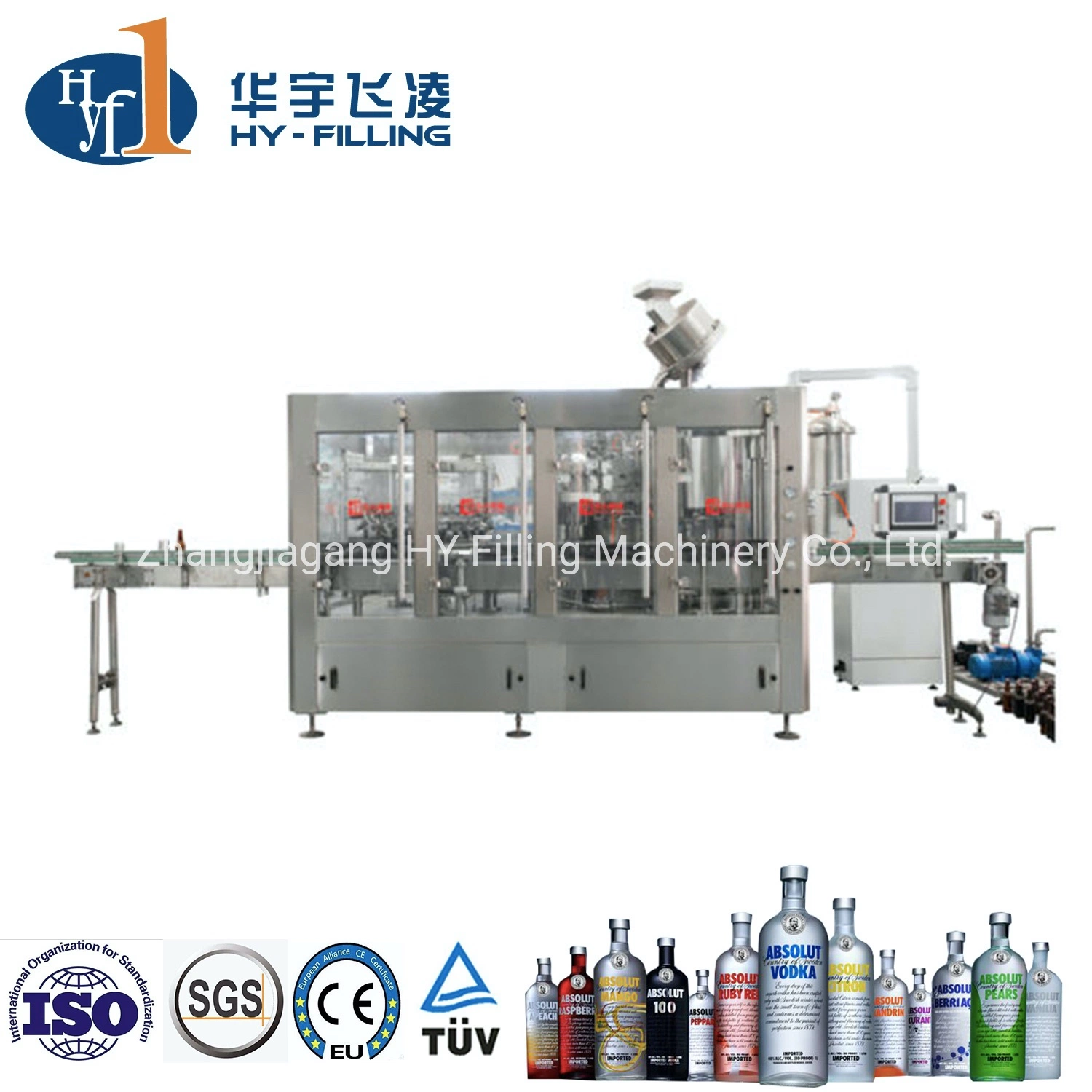 Automatic 330ml 500ml 1500ml Glass Bottle Liquid Beverage Alcohol Wine Filling Packing Plant Sparkling Pure Drinking Mineral Water Making Bottling Machine