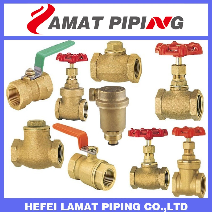 Wras/Acs/CE Full/Reducing Port Compression Thread Bronze/Brass Valve