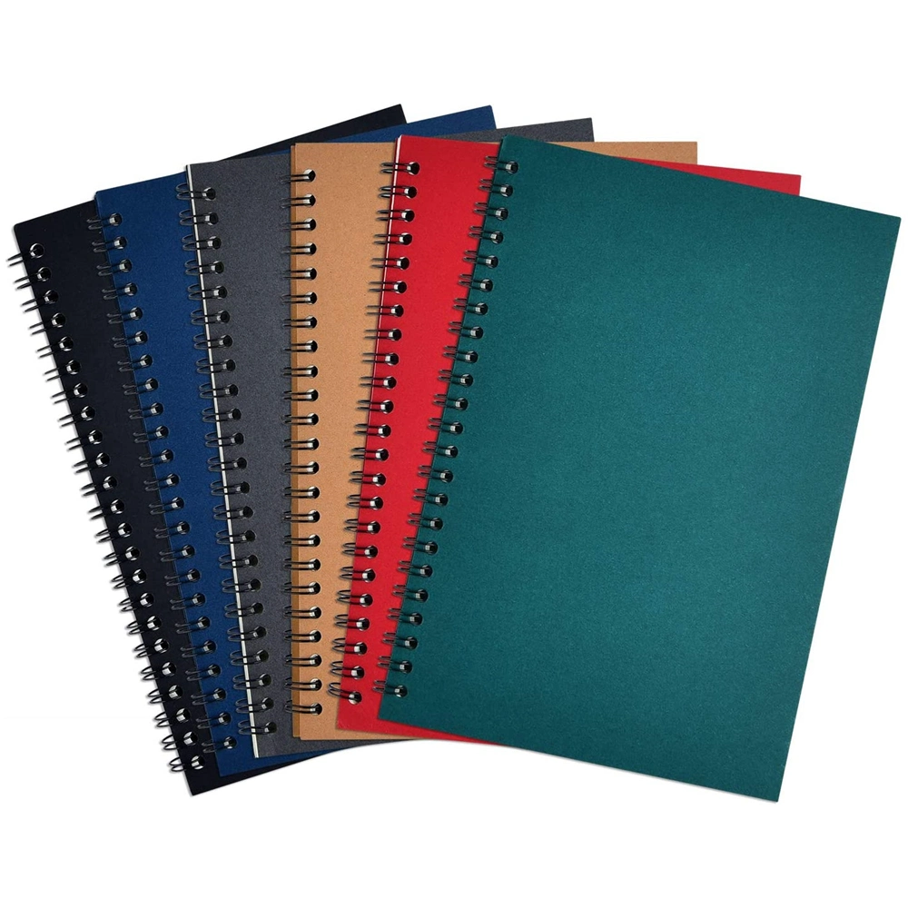 Student Spiral Journal School PU Leather Diary Promotion Gift A5 Kraft Paper Notebook Stationery