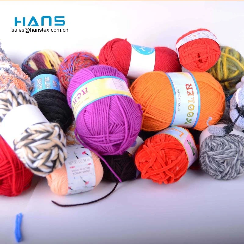 Hans Hot Sale alta qualidade 70% acrílico e 30% nylon Fios de tricotar