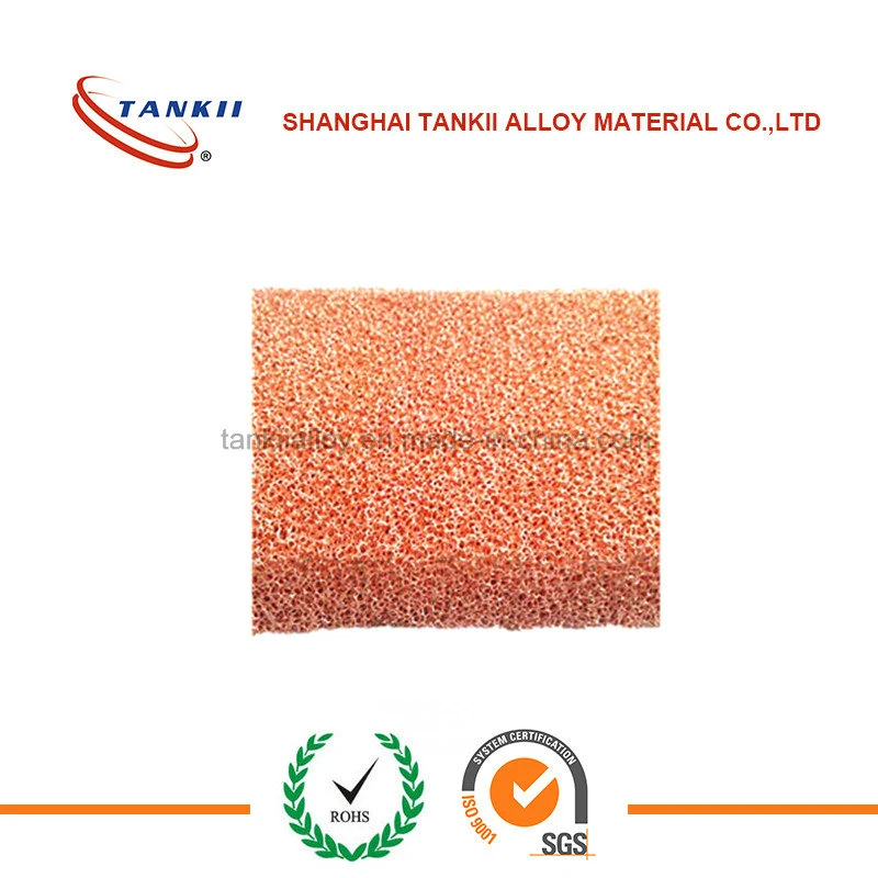 Copper Foam for Battery Cathode Board Material Foam Cu