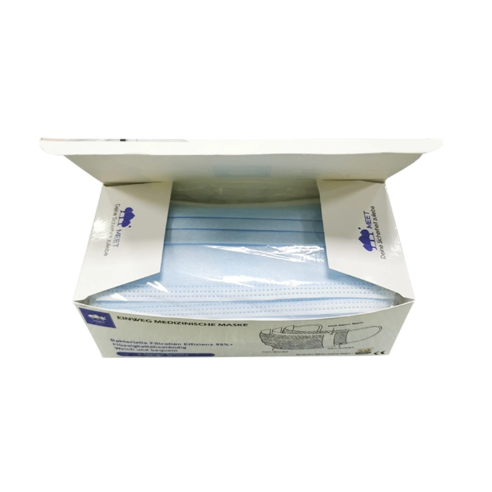 Wholesale/Supplier Disposable Nonwoven Protective Customized Packing Non Woven 3 Ply Iir CE Certified Surgical Disposable Medical Face Mask ASTM Level 2 Masks