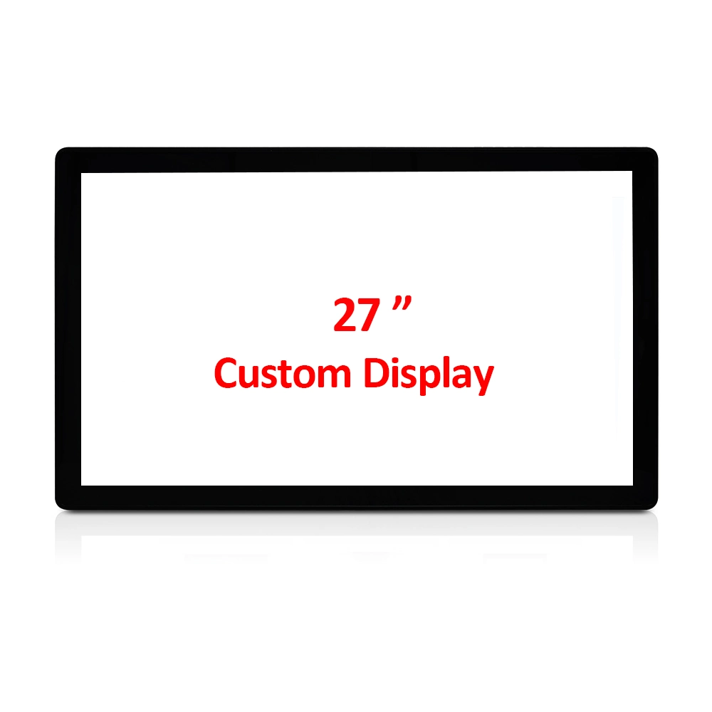 Custom OEM ODM Low Nre Charges 27 Inch Open Frame Projective Capacitive Touchscreen Touch Screen Panel Sensor Monitor LCD with Ultra Widescreen IPS TFT Display