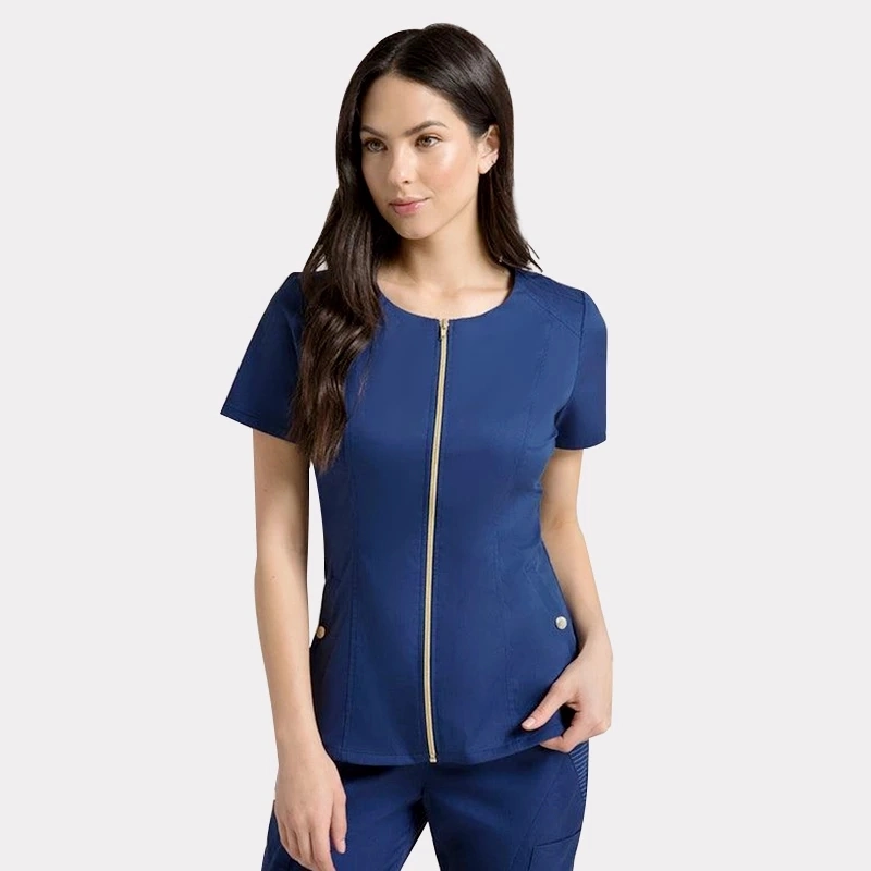 Beauty Salon Work Uniforms for Women SPA Working Wear Hospital Nurse Scrubs Zipper Uniform Suits