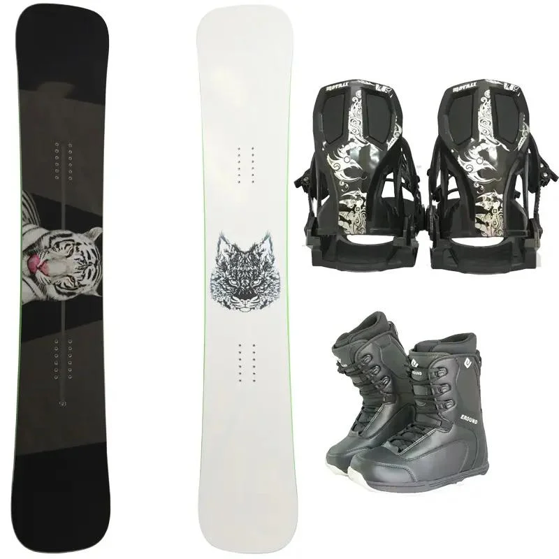 Ski Snowboard and Snowshoes Snow Binding Snowshoes Snowboard Set Carbon Fiber Board