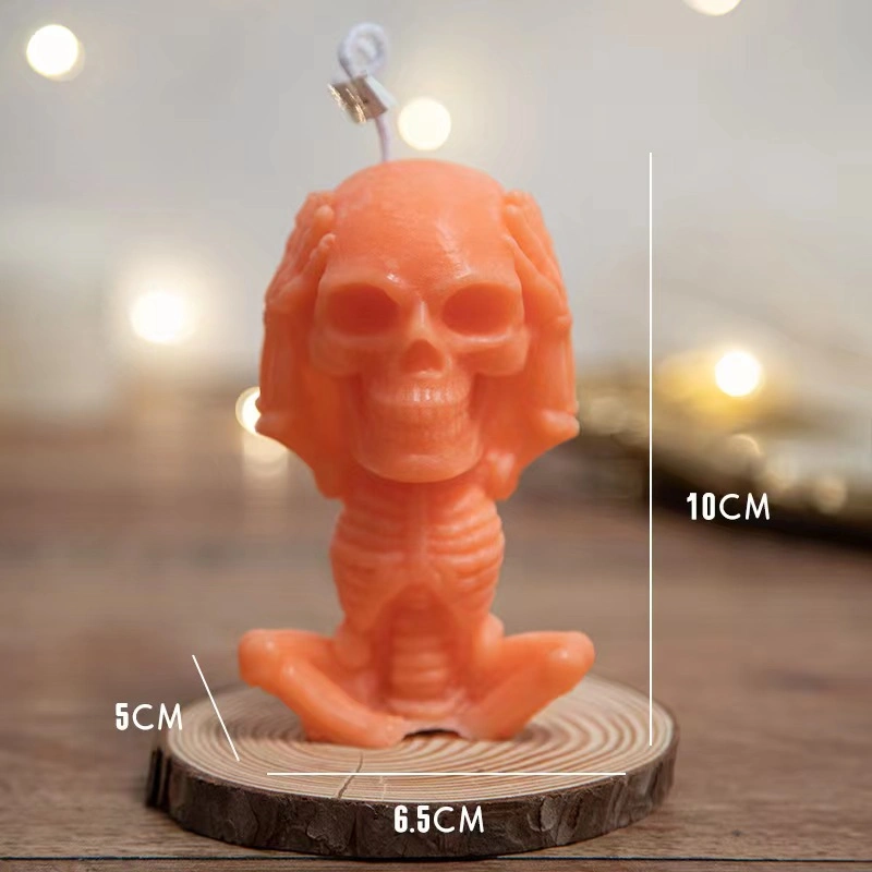 Wholesale Halloween Skeleton drôle bougie parfumée bougies fantaisie Halloween intérieur Décoration de fête